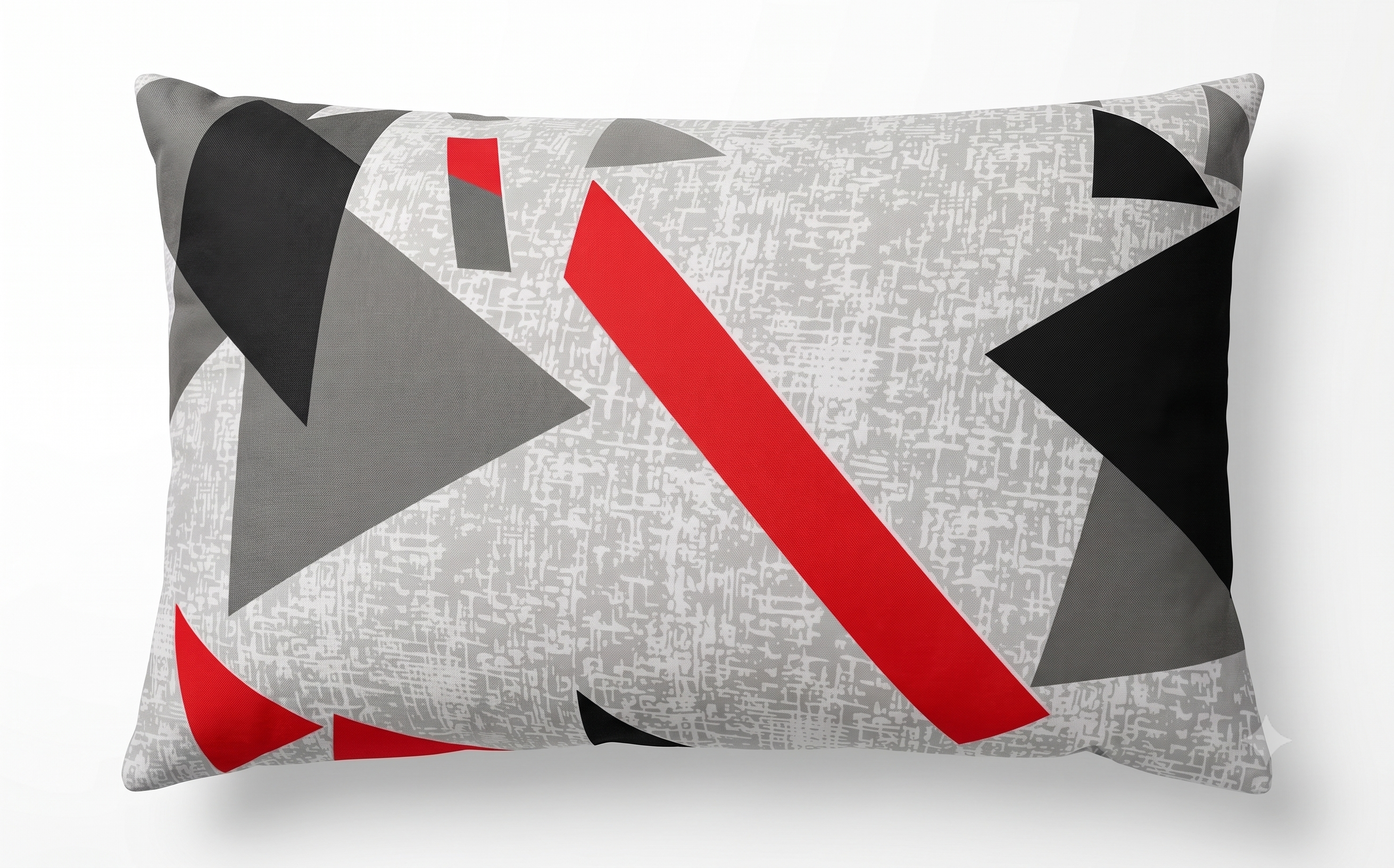 Almohada Mediana - Gris Triangular