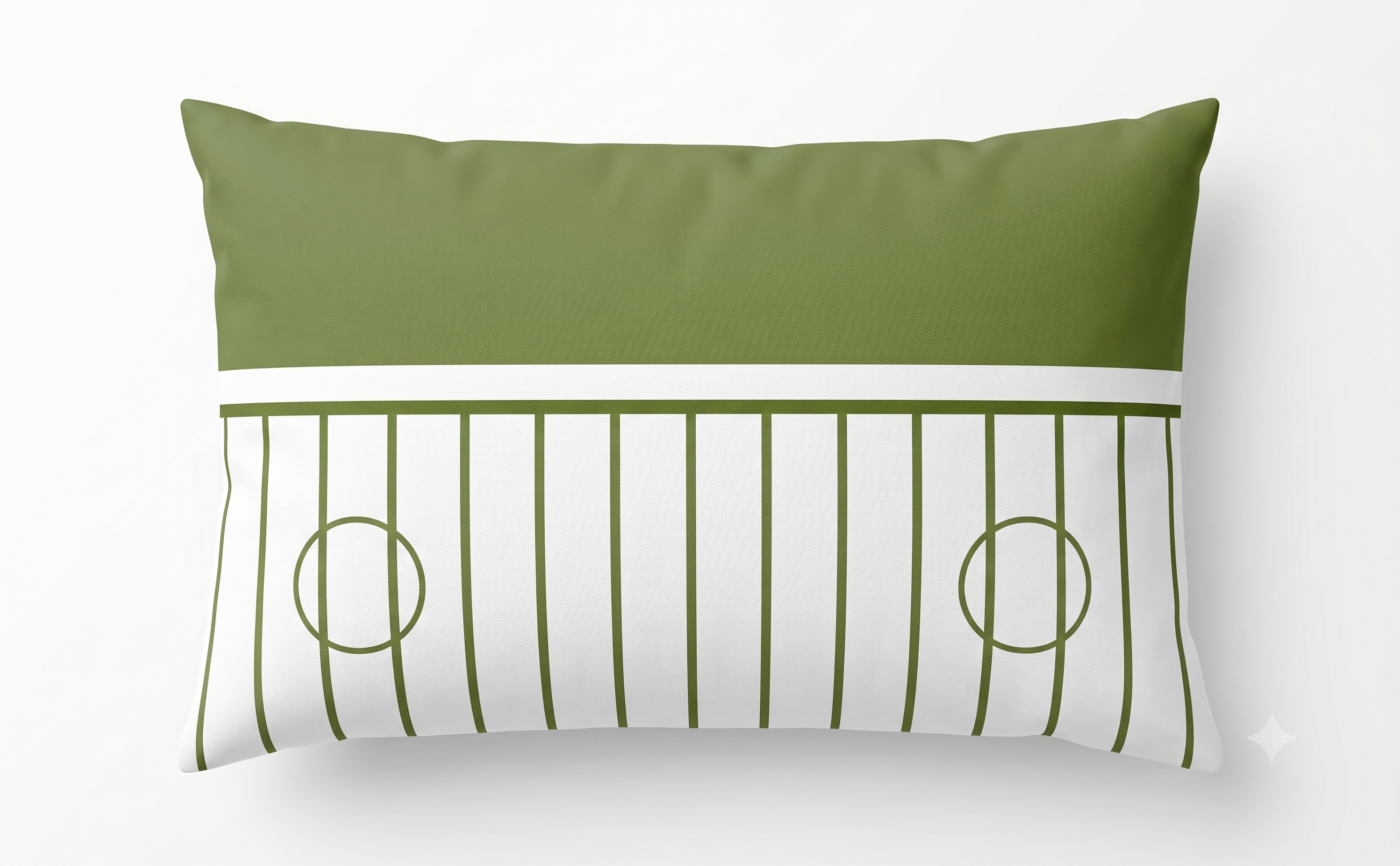 Almohada Mediana - Verde Rejas