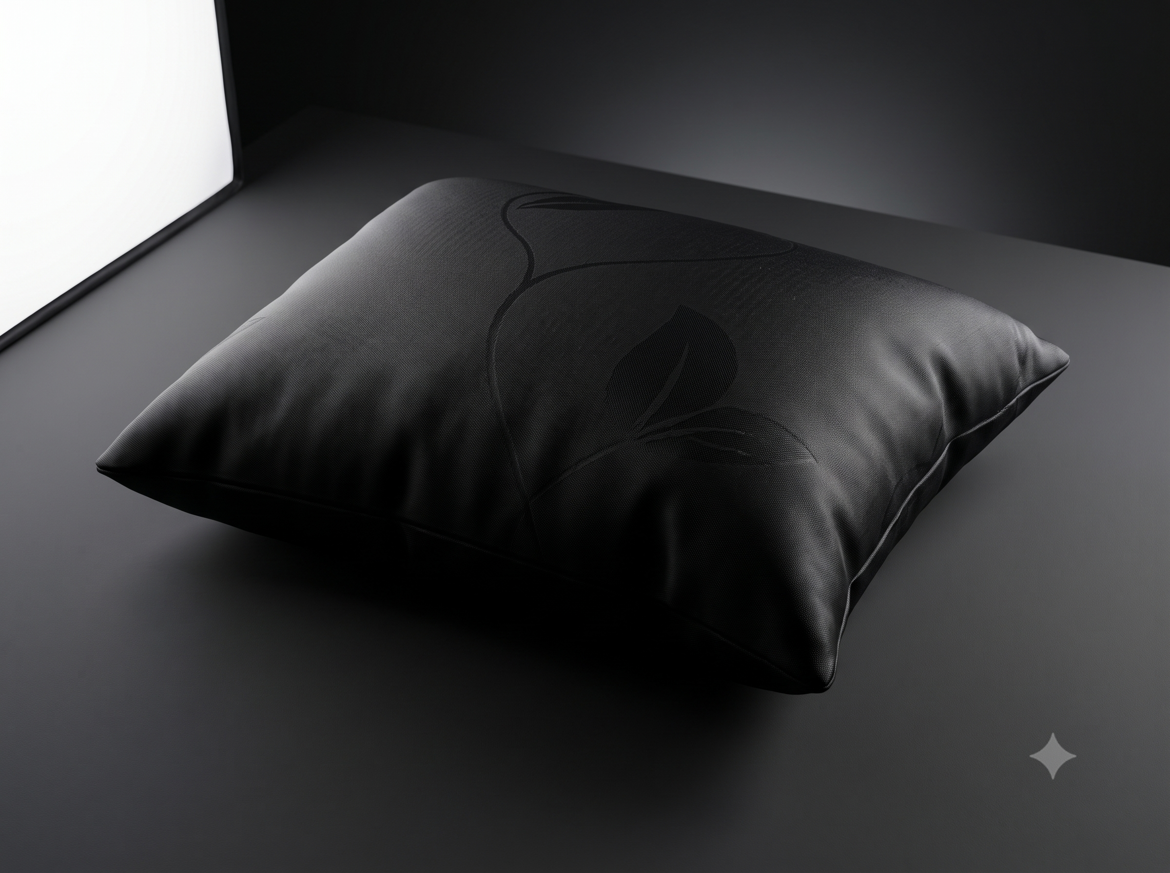Almohada Bambú Negra